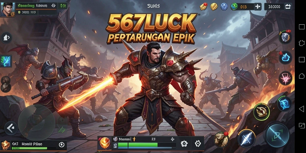 Screenshot dari gameplay mendebarkan 567LUCK dalam aksi pertarungan.