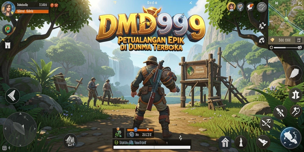 Gameplay DMD999 yang menakjubkan dalam dunia terbuka.