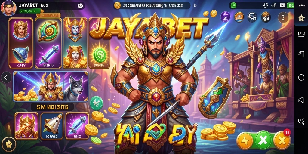Screenshot utama JAYABET menampilkan gameplay yang seru dan interaktif.