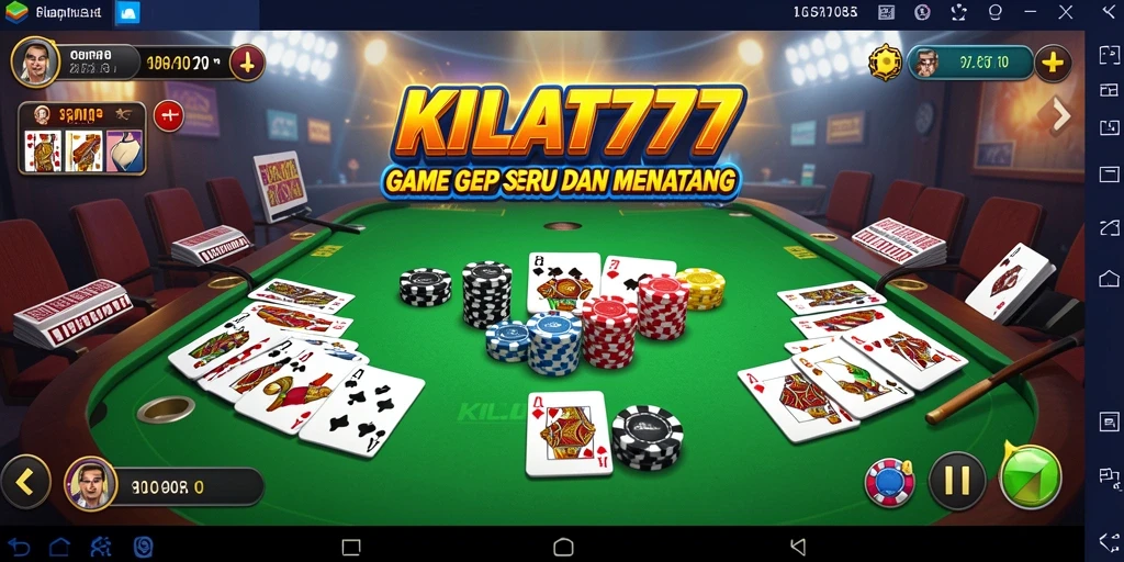 Tampilan gameplay Gaple yang menarik dan interaktif.