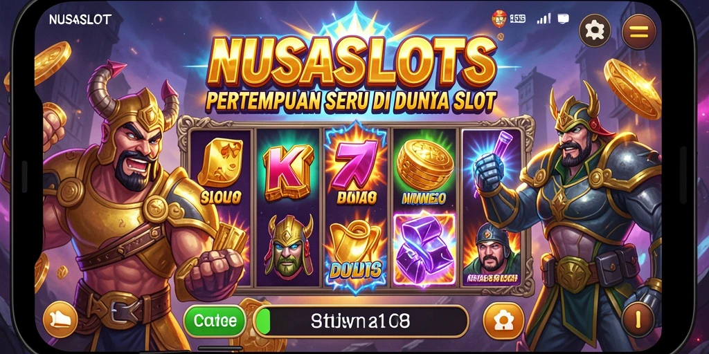 Tampilan gameplay seru di arena pertempuran NUSASLOTS.