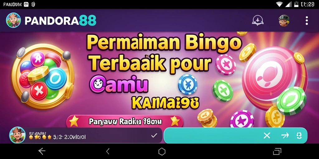 Screenshot gameplay PANDORA88 dengan suasana Bingo yang menyenangkan.