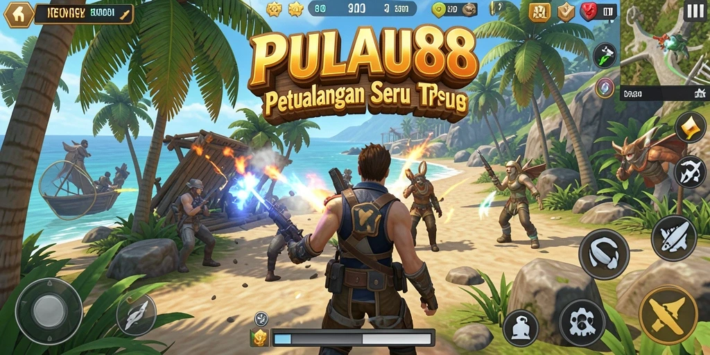 Gameplay seru dan aksi mendebarkan di PULAU88.
