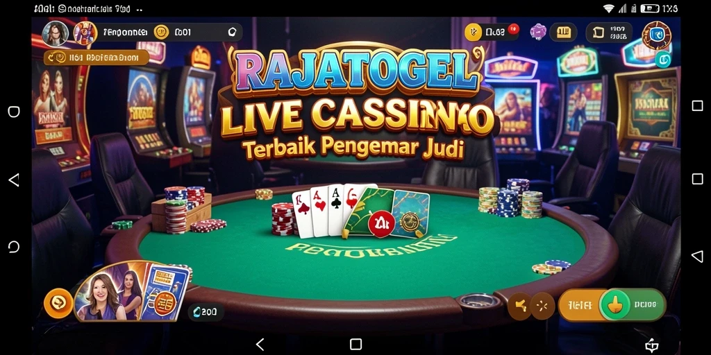 Tampilan gameplay menarik dari RAJATOGEL Live Casino.