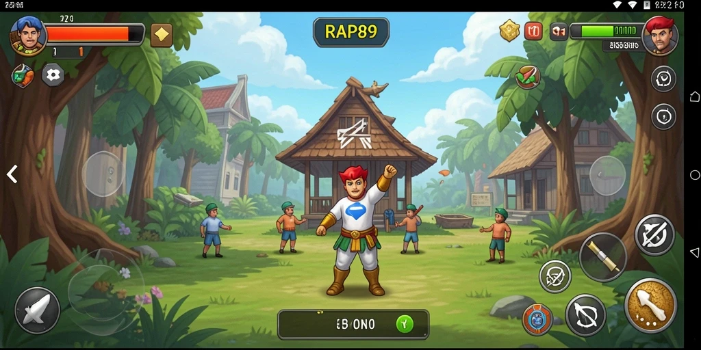 Tampilan gameplay menarik di RAP89 dengan grafis dan interaksi pengguna.