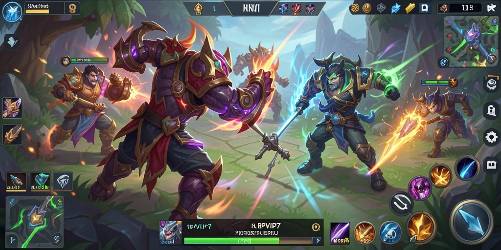 Tampilan gameplay seru dalam RPVIP7, aksi penuh adrenalin.