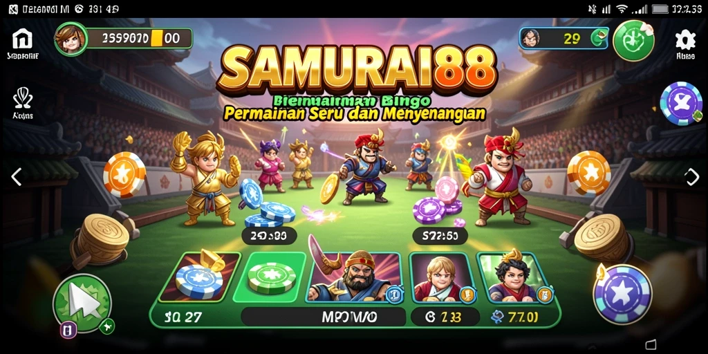 Tampilan gameplay Bingo yang menarik dan interaktif di SAMURAI88.