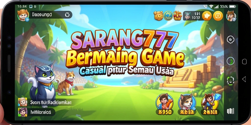 Tampilan menarik dari gameplay SARANG777 yang penuh warna.