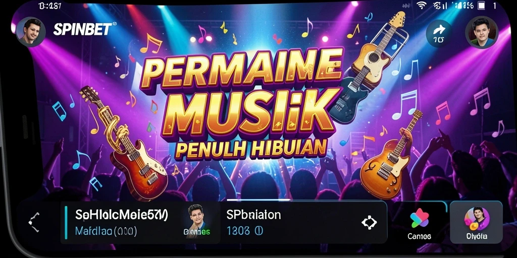 Screenshot gameplay SPINBET menampilkan pengalaman musik yang seru.
