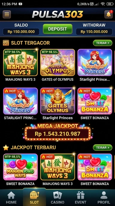 Proses instalasi aplikasi dari pusat unduh pulsa303.